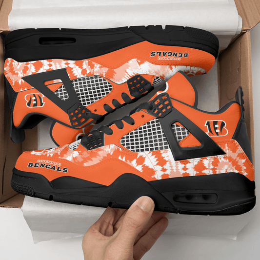 Ideafootwear Cincinnati Bengals AJ4 Sneakers Shoes For Men And Women