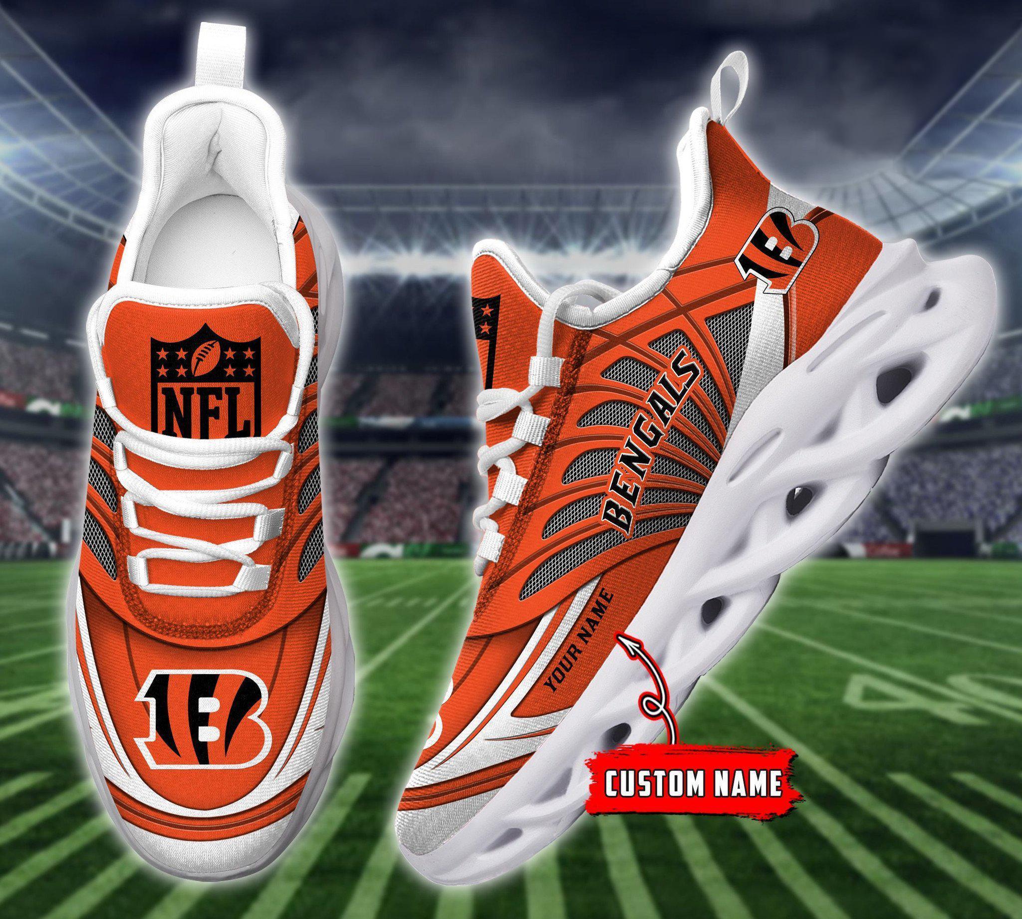 Ideafootwear Cincinnati Bengals Max Soul Shoes Sneakers For Men And Women