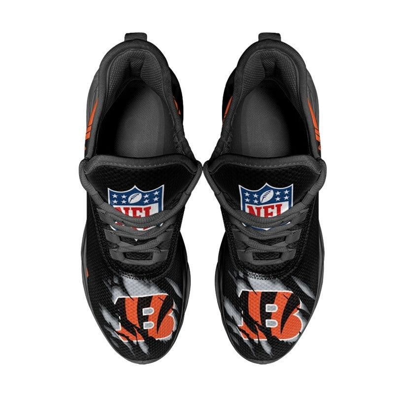 Ideafootwear Cincinnati Bengals Max Soul Shoes Sneakers For Men And Women