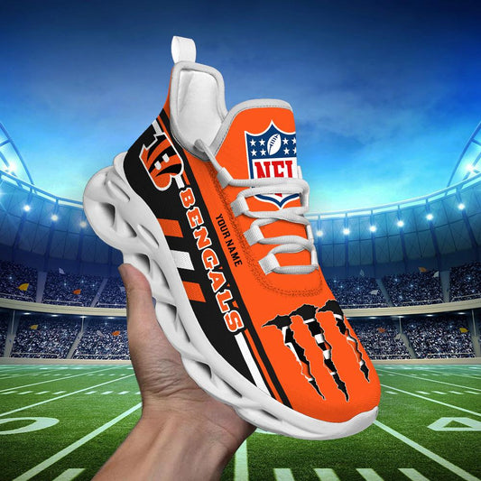 Ideafootwear Cincinnati Bengals Max Soul Shoes Sneakers For Men And Women