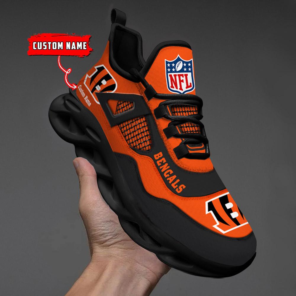 Ideafootwear Cincinnati Bengals Max Soul Shoes Sneakers For Men And Women