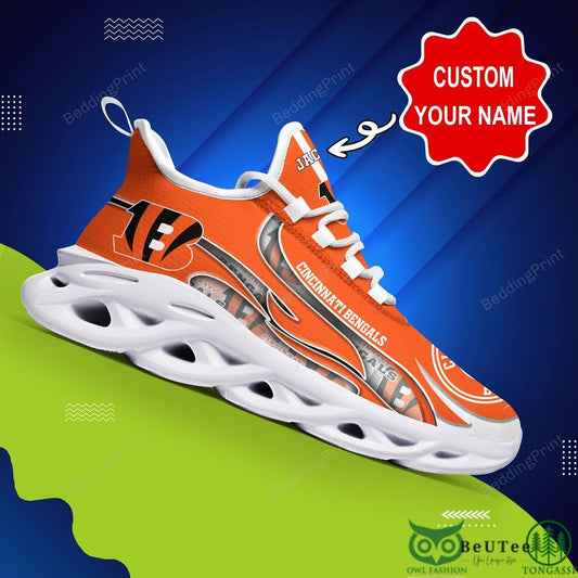 Ideafootwear Cincinnati Bengals Max Soul Shoes Sneakers For Men And Women