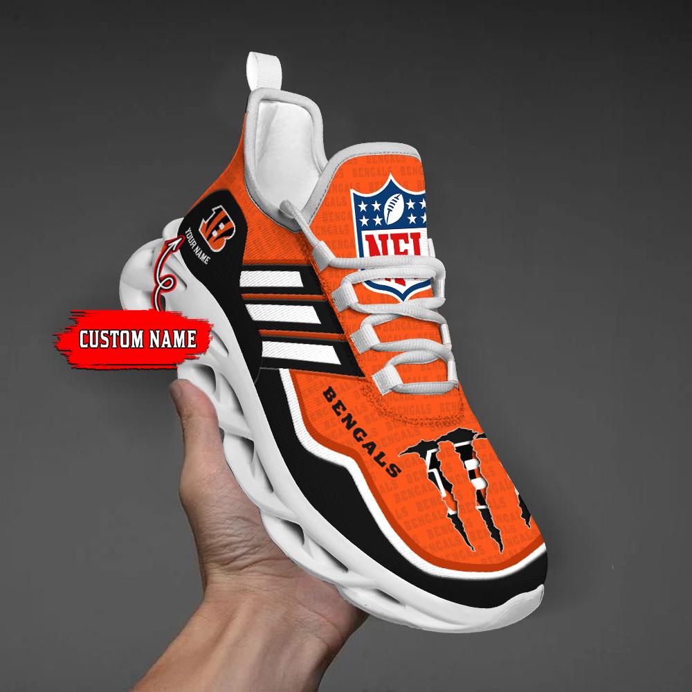 Ideafootwear Cincinnati Bengals Max Soul Shoes Sneakers For Men And Women