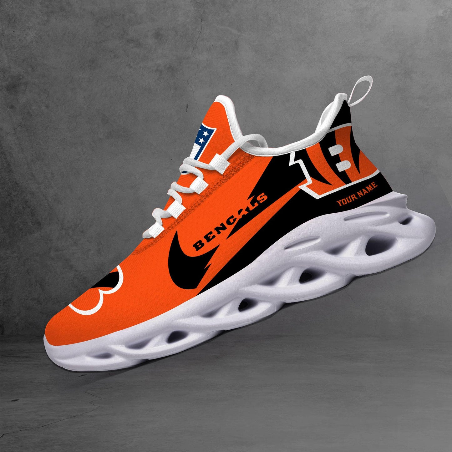 Ideafootwear Cincinnati Bengals Max Soul Shoes Sneakers For Men And Women