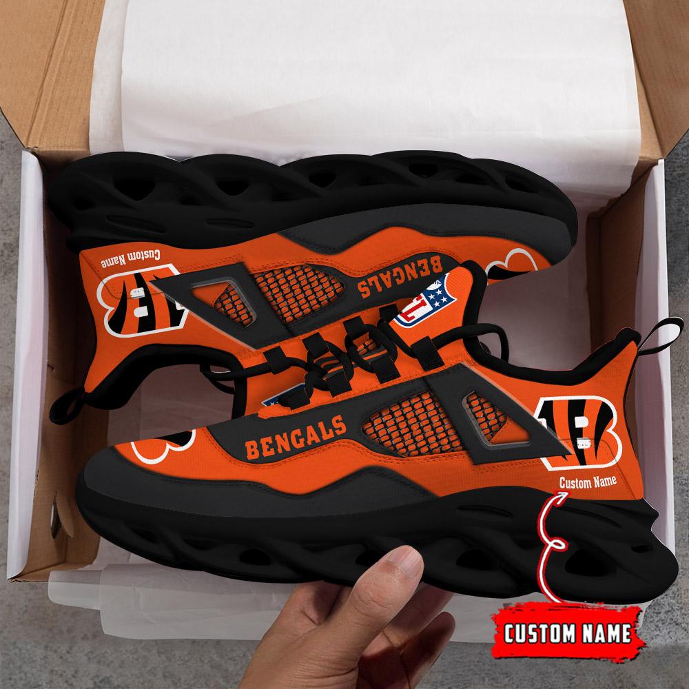 Ideafootwear Cincinnati Bengals Max Soul Shoes Sneakers For Men And Women