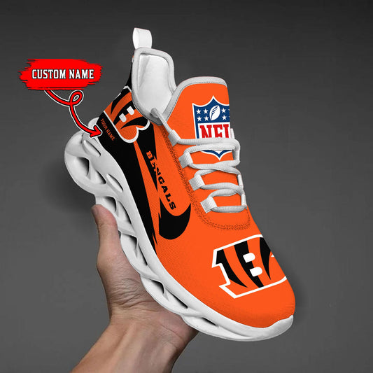 Ideafootwear Cincinnati Bengals Max Soul Shoes Sneakers For Men And Women