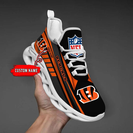 Ideafootwear Cincinnati Bengals Max Soul Shoes Sneakers For Men And Women