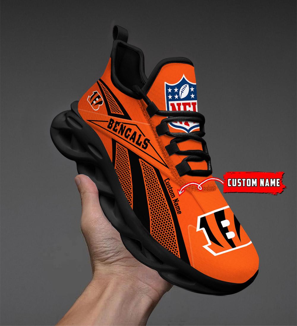 Ideafootwear Cincinnati Bengals Max Soul Shoes Sneakers For Men And Women