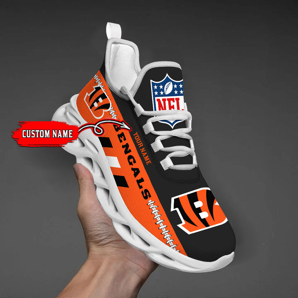 Ideafootwear Cincinnati Bengals Max Soul Shoes Sneakers For Men And Women