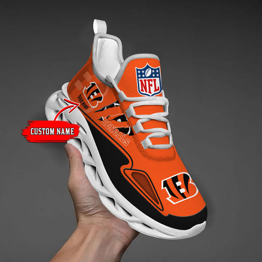 Ideafootwear Cincinnati Bengals Max Soul Shoes Sneakers For Men And Women