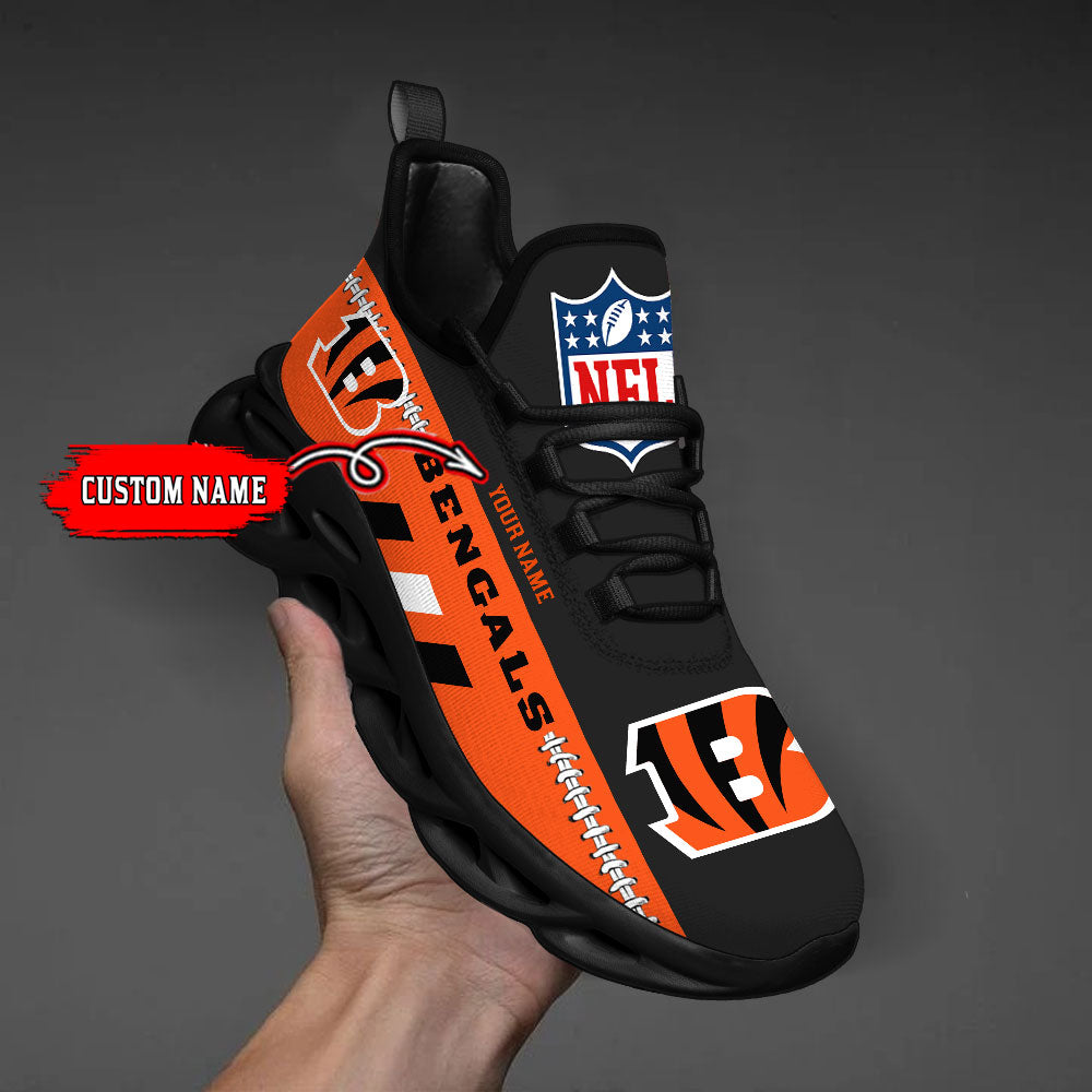 Ideafootwear Cincinnati Bengals Max Soul Shoes Sneakers For Men And Women