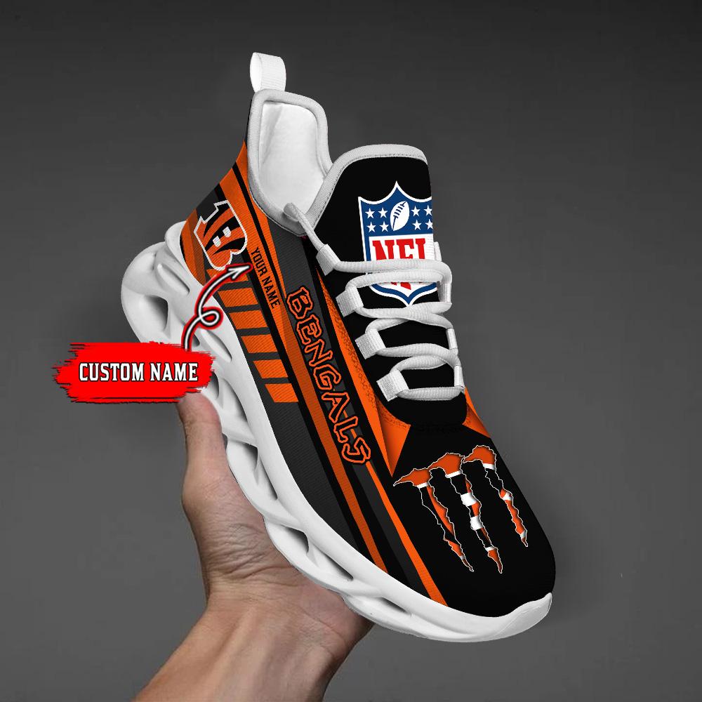 Ideafootwear Cincinnati Bengals Max Soul Shoes Sneakers For Men And Women