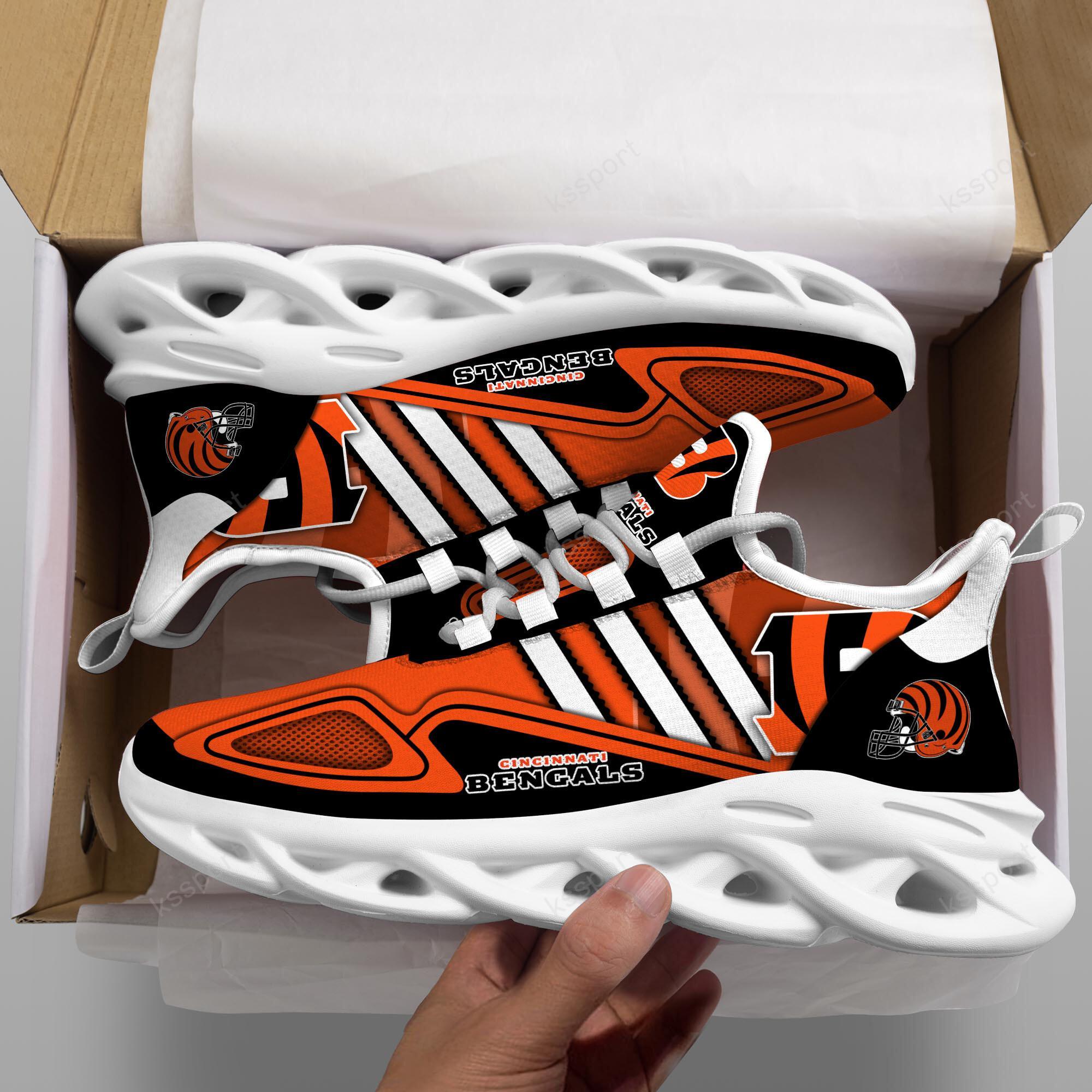 Ideafootwear Cincinnati Bengals Max Soul Shoes Sneakers For Men And Women