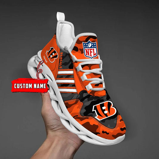 Ideafootwear Cincinnati Bengals Max Soul Shoes Sneakers For Men And Women