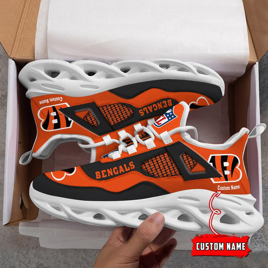 Ideafootwear Cincinnati Bengals Max Soul Shoes Sneakers For Men And Women