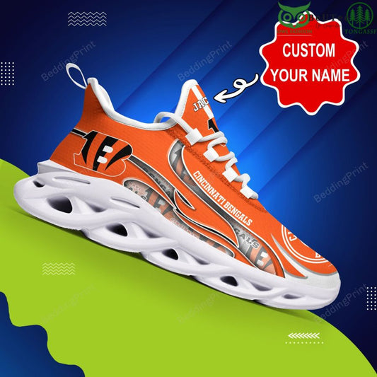 Ideafootwear Cincinnati Bengals Max Soul Shoes Sneakers For Men And Women