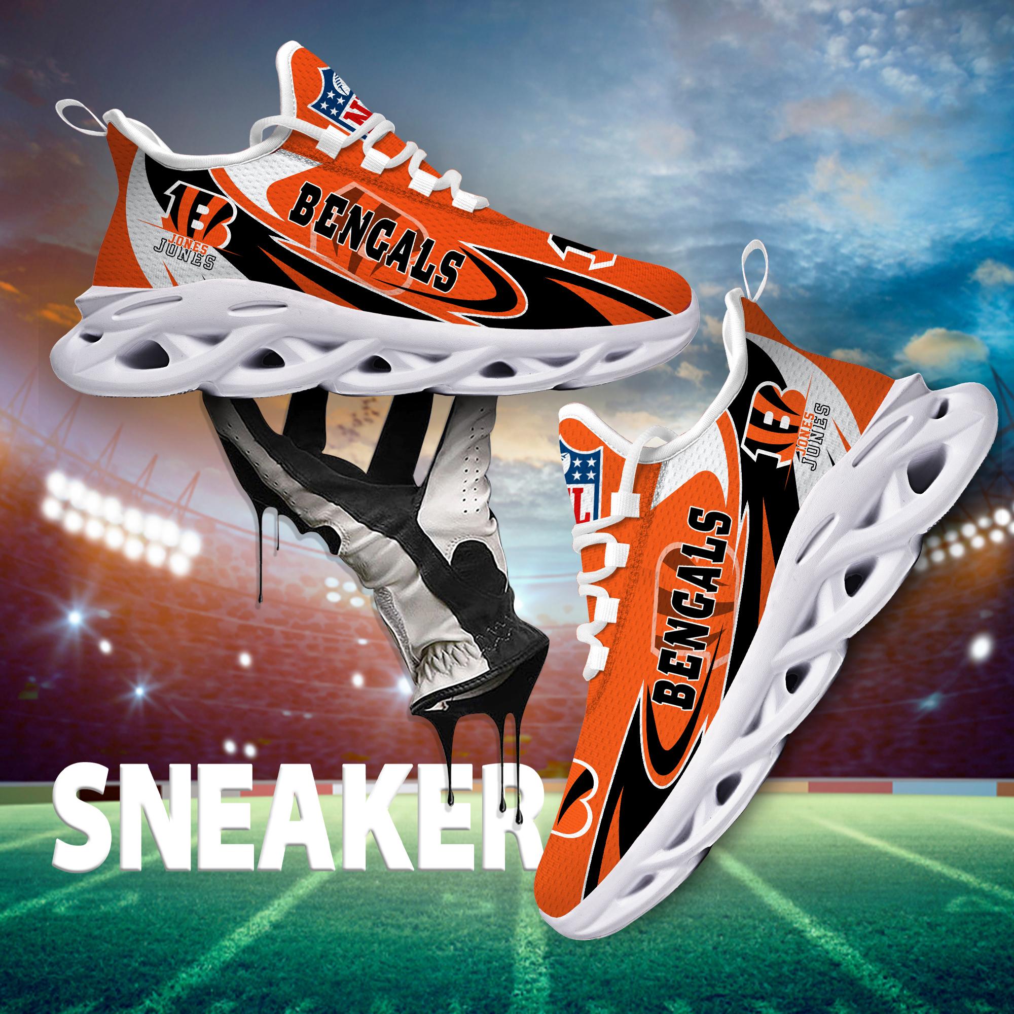 Ideafootwear Cincinnati Bengals Max Soul Shoes Sneakers For Men And Women