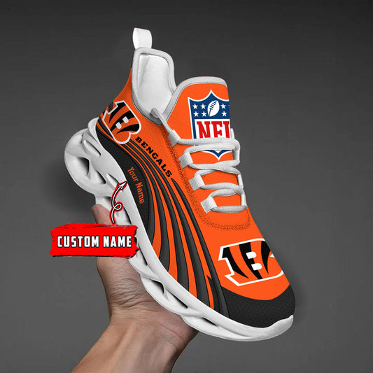 Ideafootwear Cincinnati Bengals Max Soul Shoes Sneakers For Men And Women