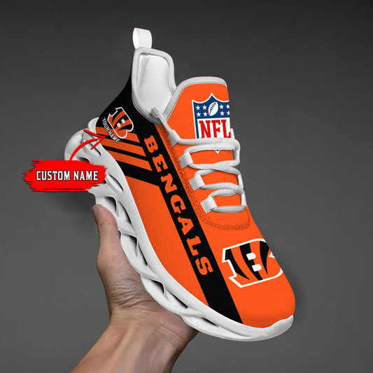 Ideafootwear Cincinnati Bengals Max Soul Shoes Sneakers For Men And Women