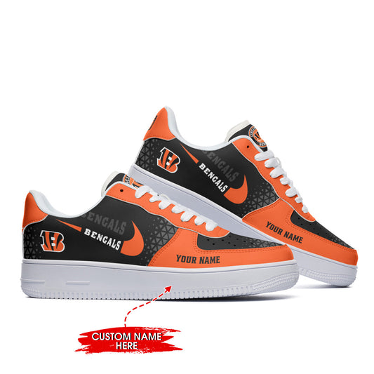 Ideafootwear Cincinnati Bengals NFL Air Low-Top Sneakers Shoes For Men And Women