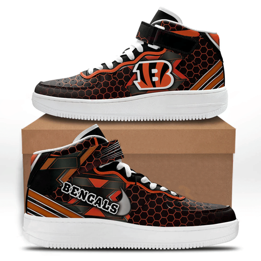Ideafootwear Cincinnati Bengals NFL Air Low-Top Sneakers Shoes For Men And Women