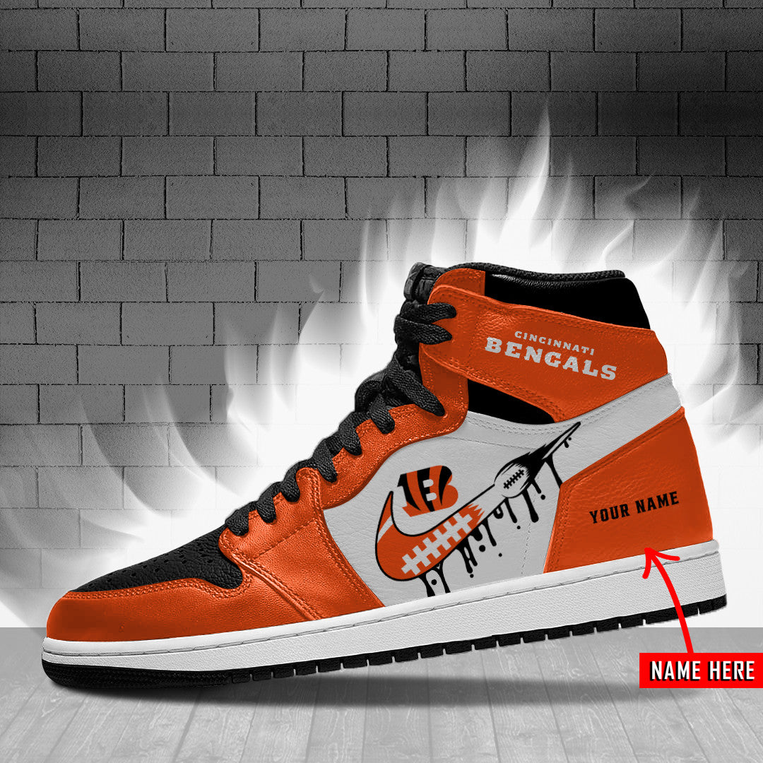 Ideafootwear Cincinnati Bengals NFL AJ1 High Sneakers Shoes For Men And Women