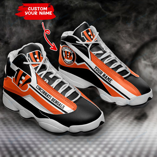 Ideafootwear Cincinnati Bengals NFL AJ13 Sneakers Shoes For Men And Women