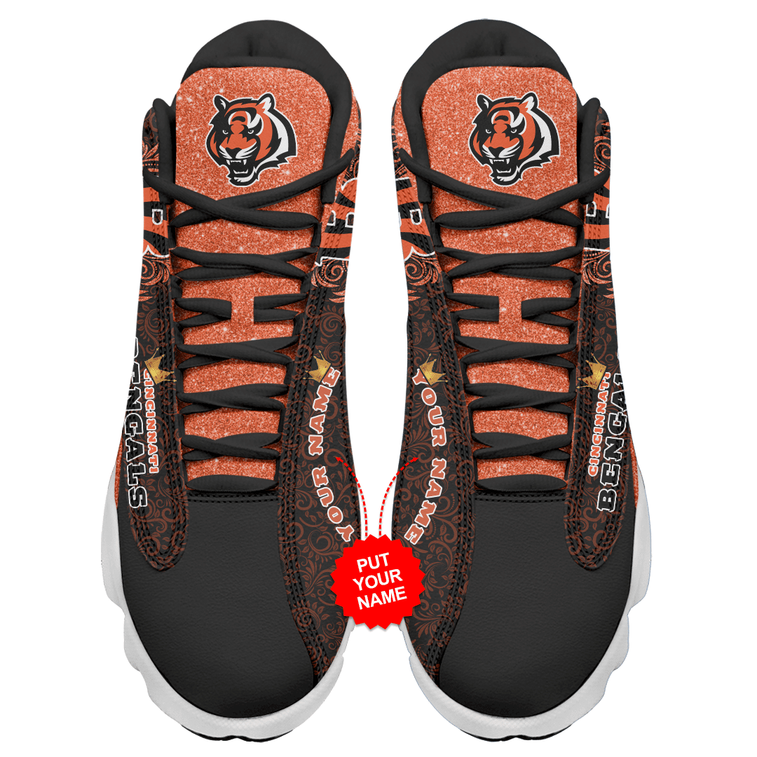 Ideafootwear Cincinnati Bengals NFL AJ13 Sneakers Shoes For Men And Women
