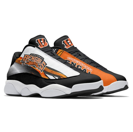 Ideafootwear Cincinnati Bengals NFL AJ13 Sneakers Shoes For Men And Women