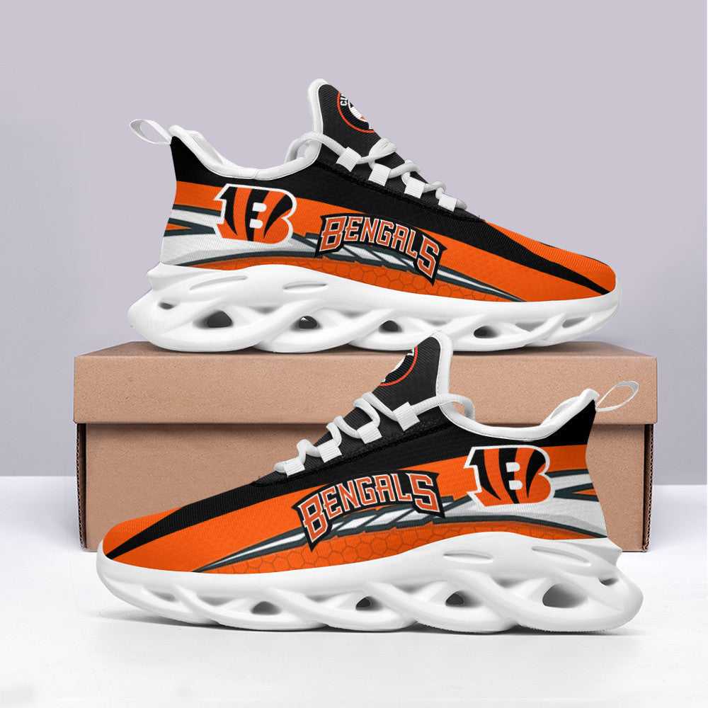 Ideafootwear Cincinnati Bengals NFL Max Soul Shoes Sneakers For Men And Women