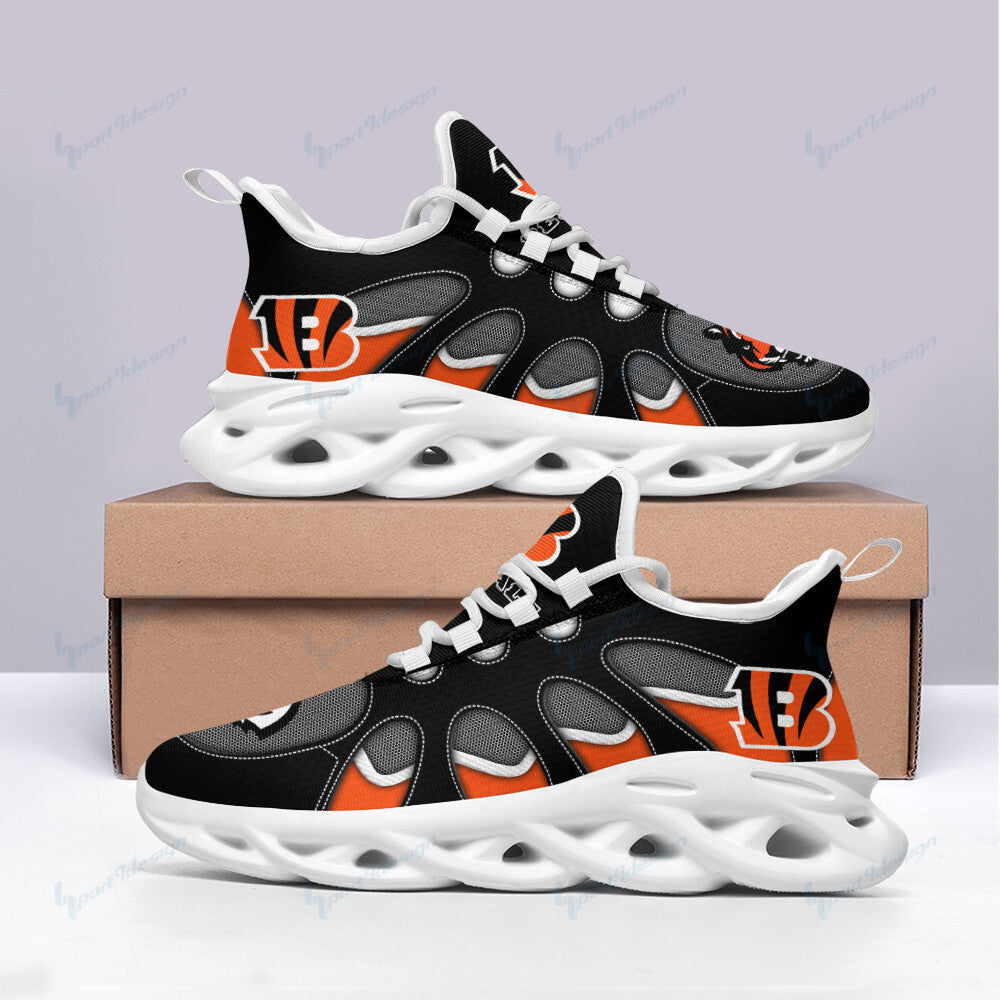 Ideafootwear Cincinnati Bengals NFL Max Soul Shoes Sneakers For Men And Women