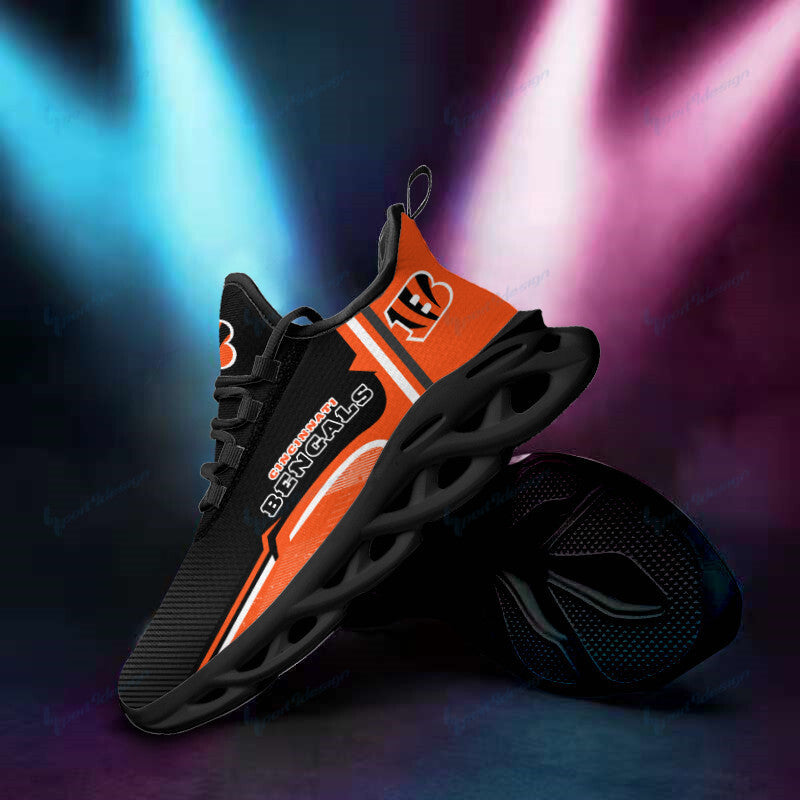 Ideafootwear Cincinnati Bengals NFL Max Soul Shoes Sneakers For Men And Women