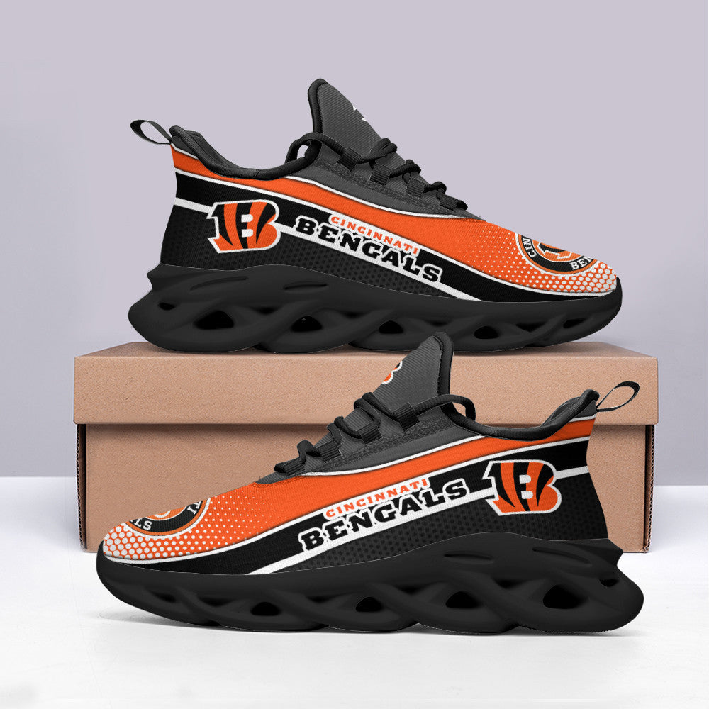 Ideafootwear Cincinnati Bengals NFL Max Soul Shoes Sneakers For Men And Women
