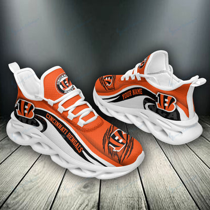 Ideafootwear Cincinnati Bengals NFL Max Soul Shoes Sneakers For Men And Women