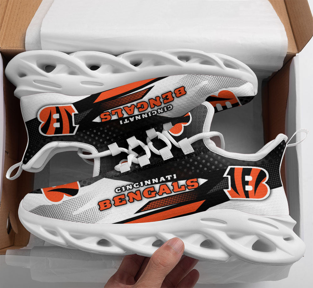 Ideafootwear Cincinnati Bengals NFL Max Soul Shoes Sneakers For Men And Women