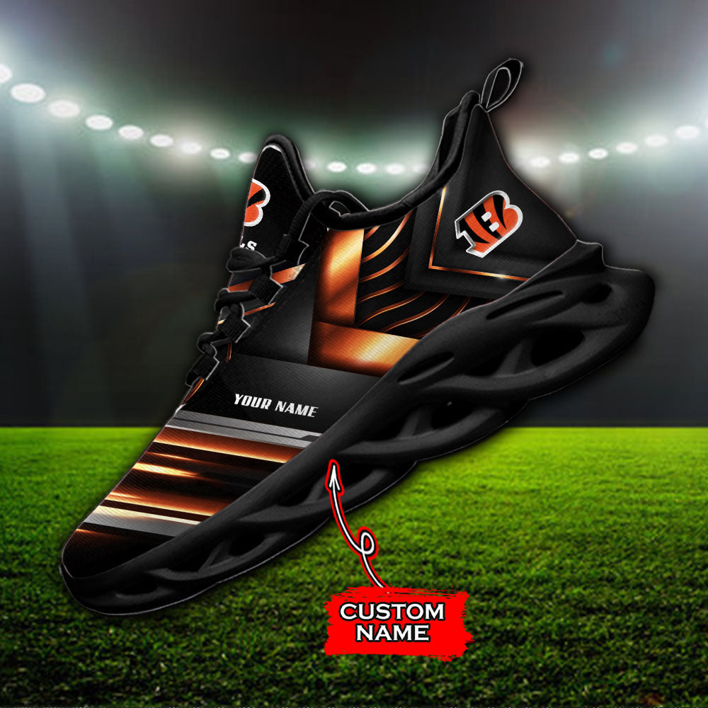 Ideafootwear Cincinnati Bengals NFL Max Soul Shoes Sneakers For Men And Women