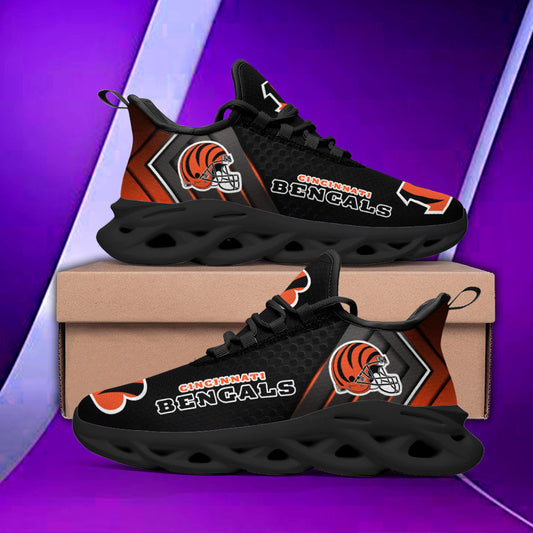 Ideafootwear Cincinnati Bengals NFL Max Soul Shoes Sneakers For Men And Women