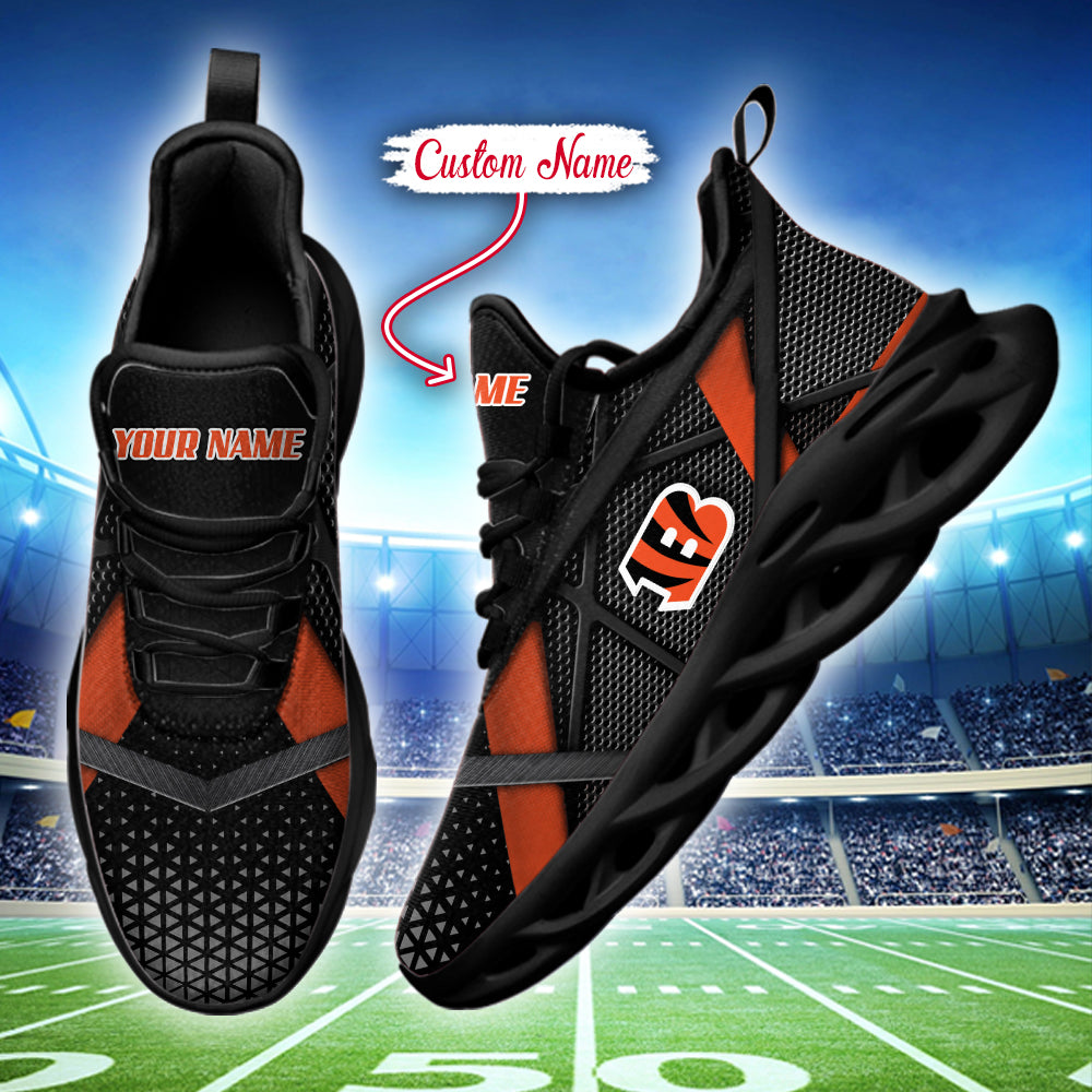 Ideafootwear Cincinnati Bengals NFL Max Soul Shoes Sneakers For Men And Women