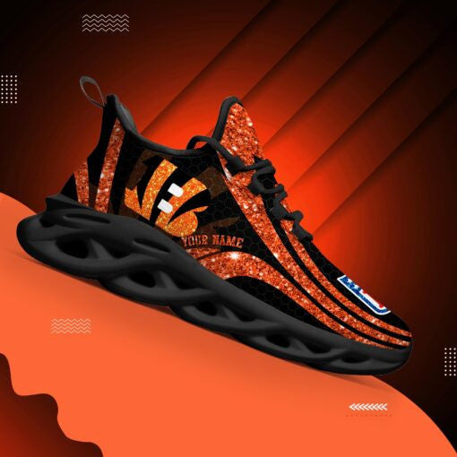 Ideafootwear Cincinnati Bengals NFL Max Soul Shoes Sneakers For Men And Women