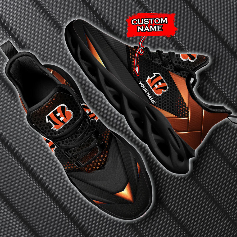 Ideafootwear Cincinnati Bengals NFL Max Soul Shoes Sneakers For Men And Women