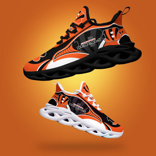 Ideafootwear Cincinnati Bengals NFL Max Soul Shoes Sneakers For Men And Women