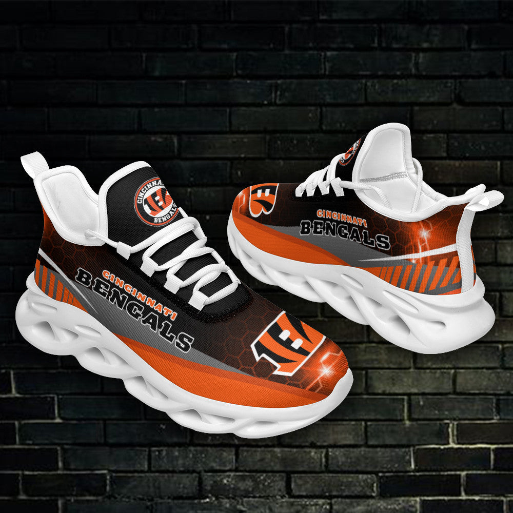 Ideafootwear Cincinnati Bengals NFL Max Soul Shoes Sneakers For Men And Women