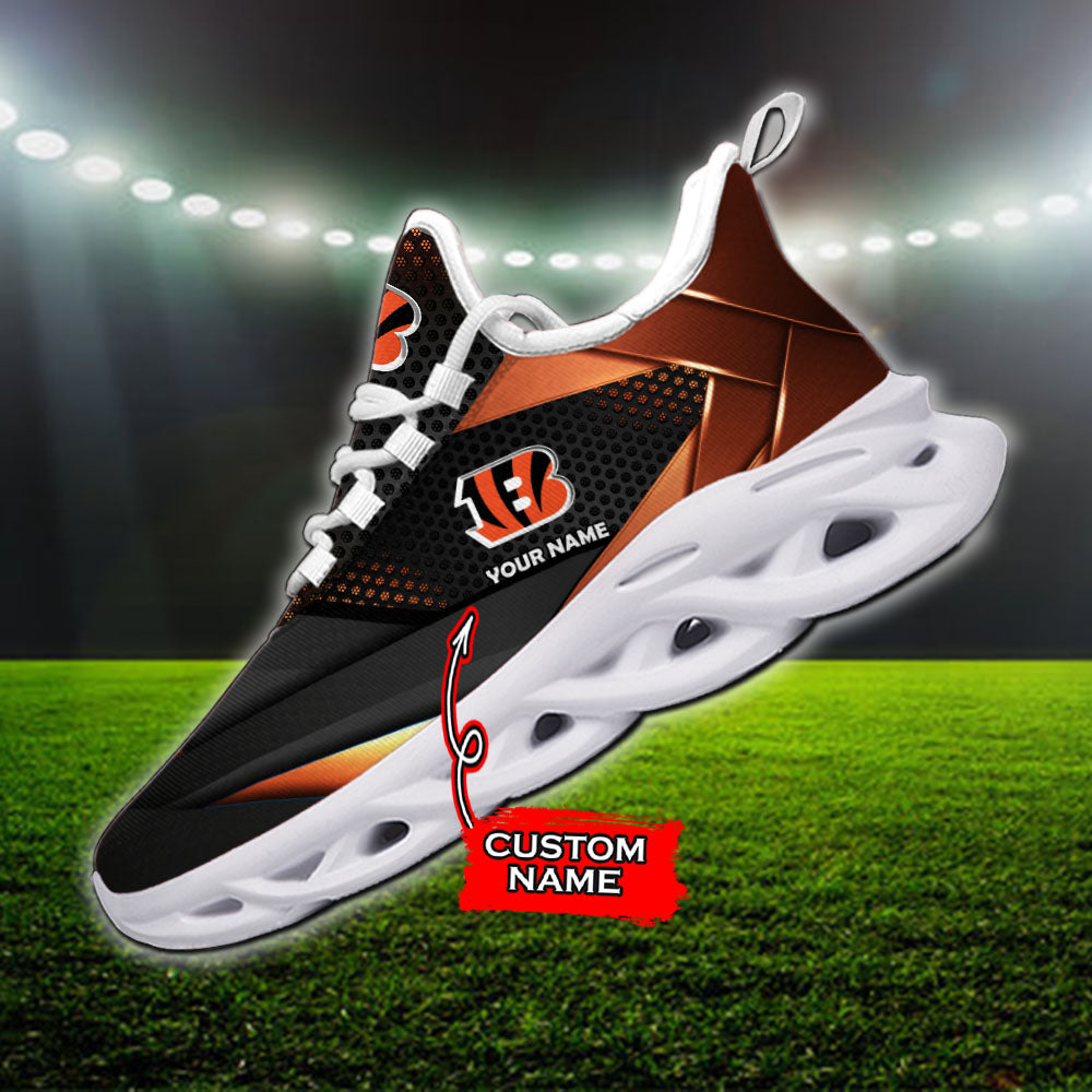 Ideafootwear Cincinnati Bengals NFL Max Soul Shoes Sneakers For Men And Women