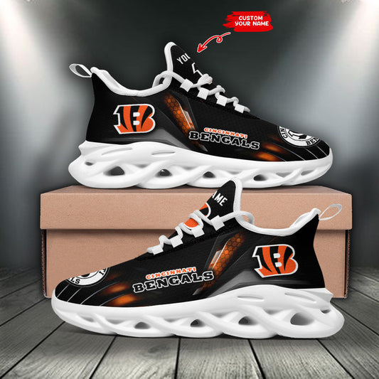 Ideafootwear Cincinnati Bengals NFL Max Soul Shoes Sneakers For Men And Women