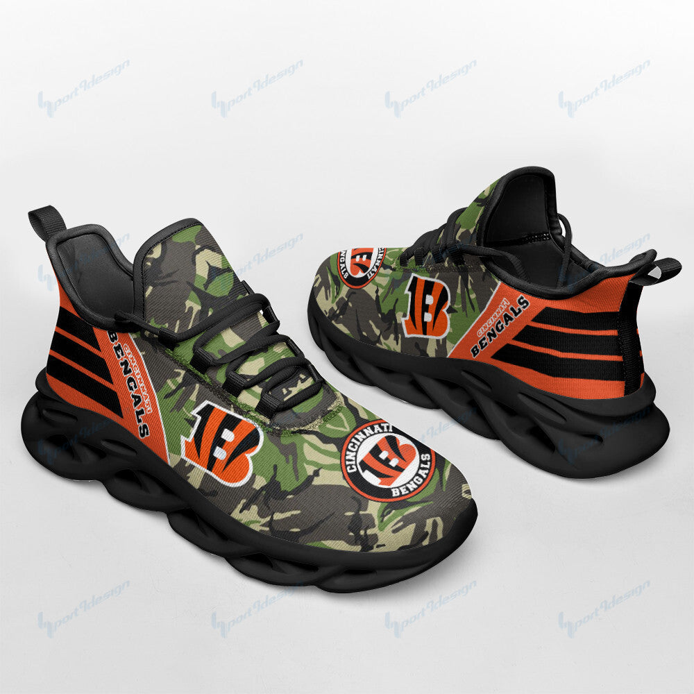 Ideafootwear Cincinnati Bengals NFL Max Soul Shoes Sneakers For Men And Women