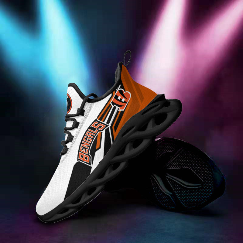 Ideafootwear Cincinnati Bengals NFL Max Soul Shoes Sneakers For Men And Women