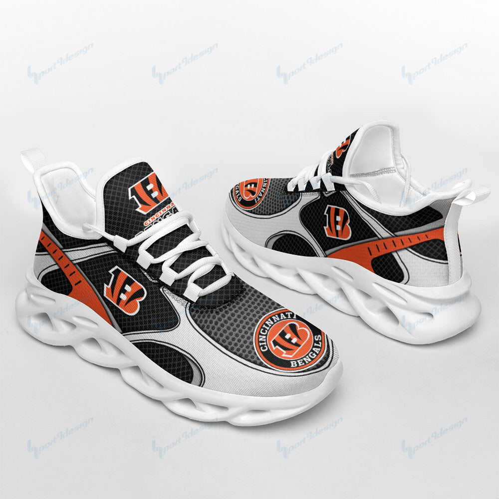 Ideafootwear Cincinnati Bengals NFL Max Soul Shoes Sneakers For Men And Women