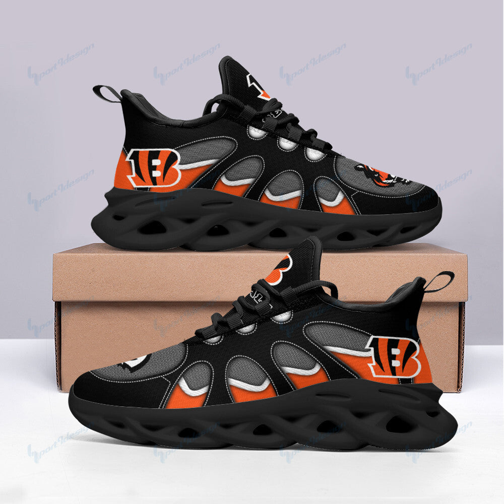 Ideafootwear Cincinnati Bengals NFL Max Soul Shoes Sneakers For Men And Women