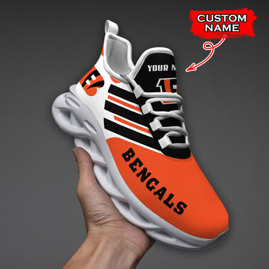 Ideafootwear Cincinnati Bengals NFL Max Soul Shoes Sneakers For Men And Women