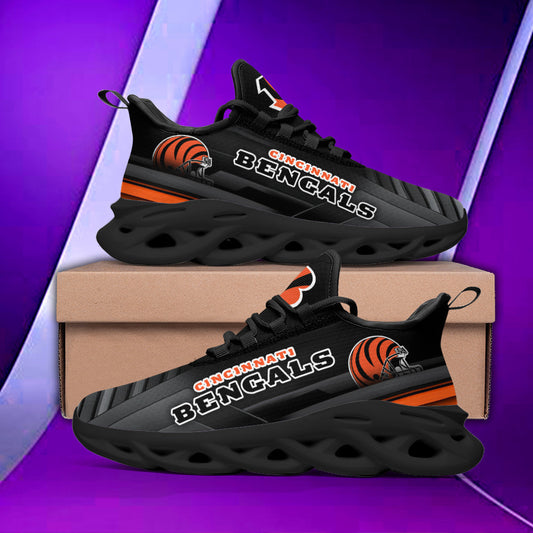 Ideafootwear Cincinnati Bengals NFL Max Soul Shoes Sneakers For Men And Women